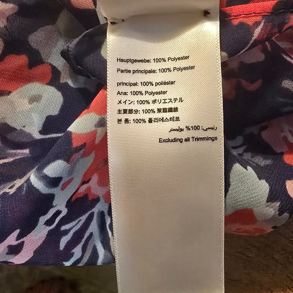 NWT Joules Rosanna Navy Floral Cover-Up O/S - Picture 7 of 7